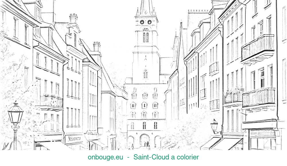 Coloriage de Saint-Cloud