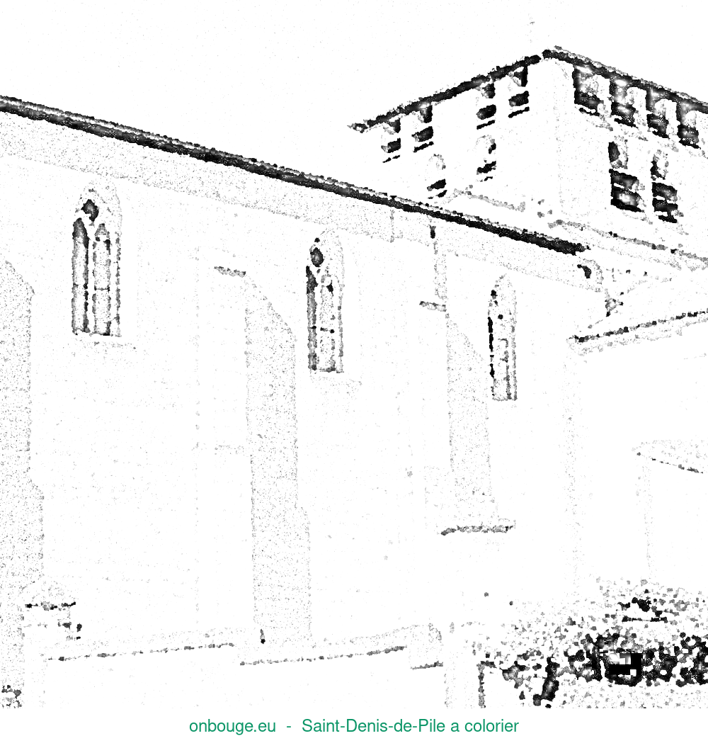 Coloriage de Saint-Denis-de-Pile