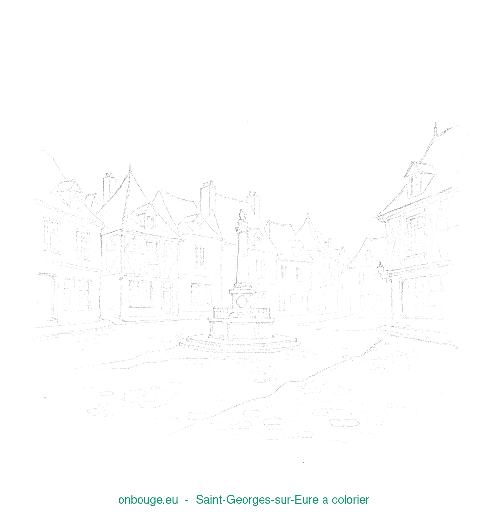 Coloriage de Saint-Georges-sur-Eure
