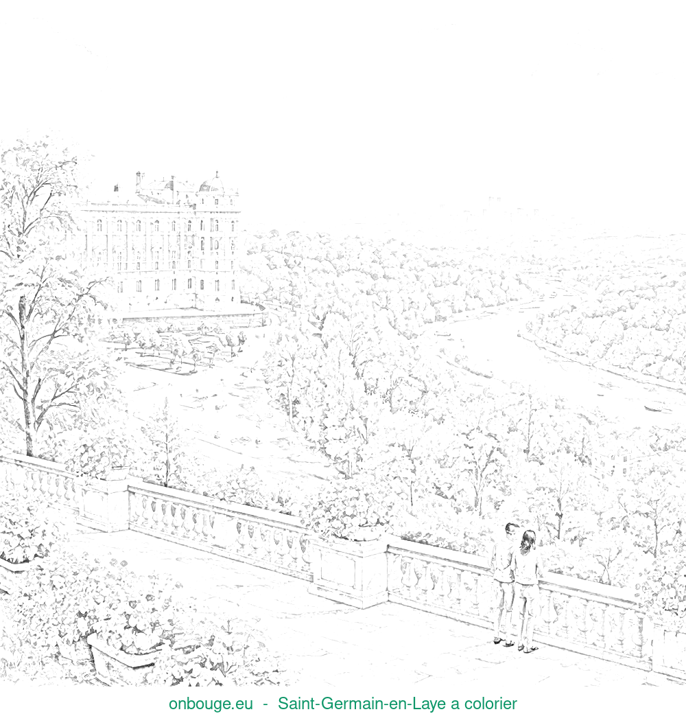 Coloriage de Saint-Germain-en-Laye
