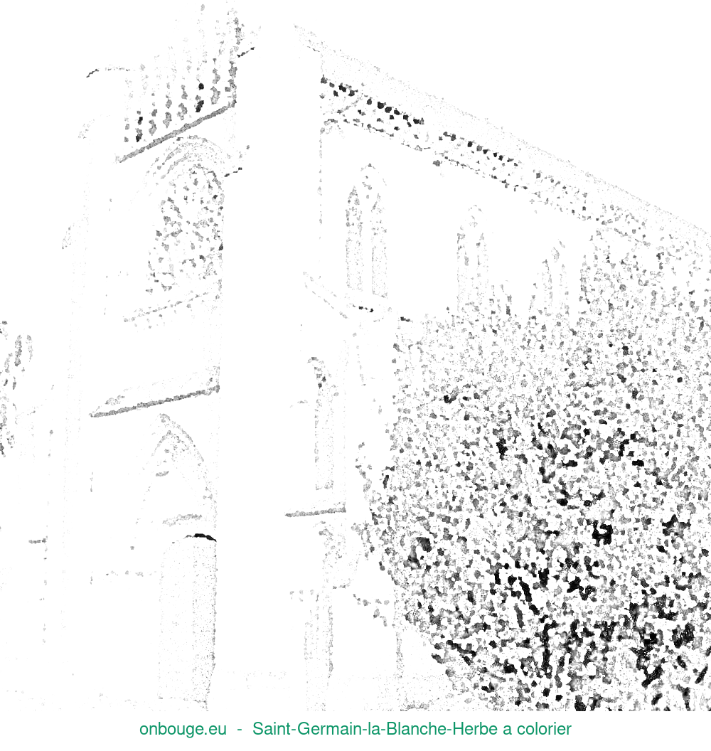 Coloriage de Saint-Germain-la-Blanche-Herbe