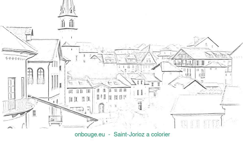 Coloriage de Saint-Jorioz