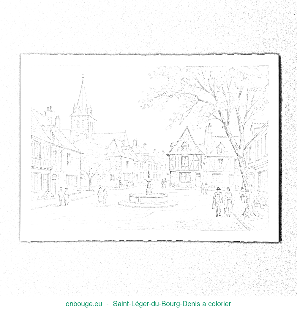 Coloriage de Saint-Léger-du-Bourg-Denis