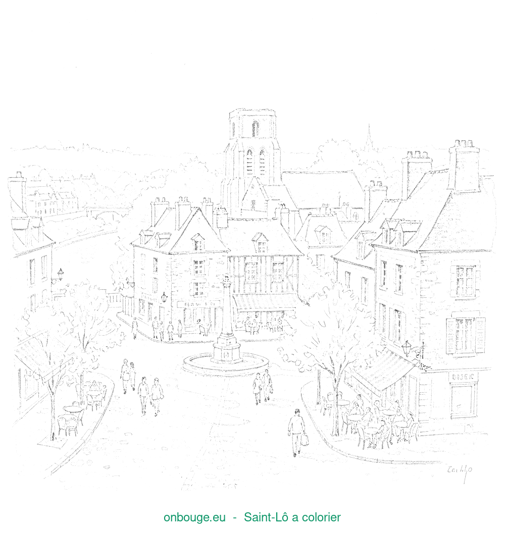 Coloriage de Saint-Lô