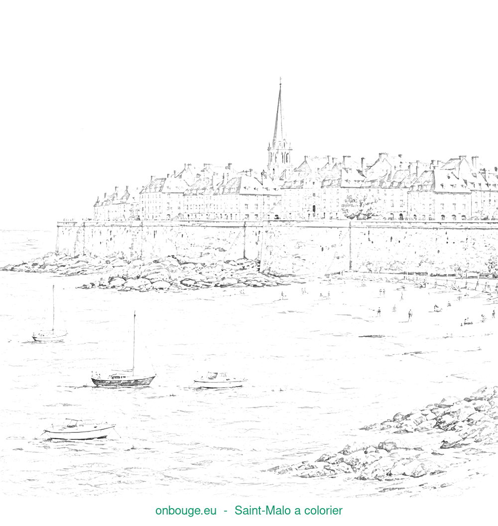Coloriage de Saint-Malo