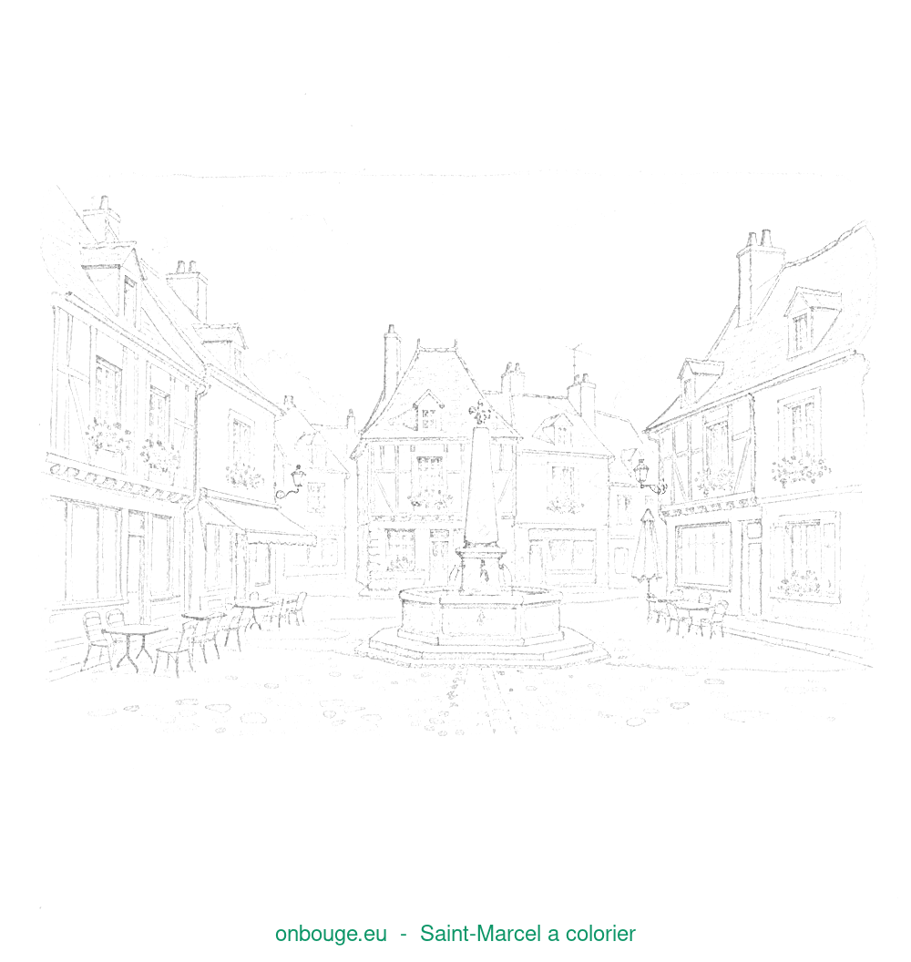 Coloriage de Saint-Marcel
