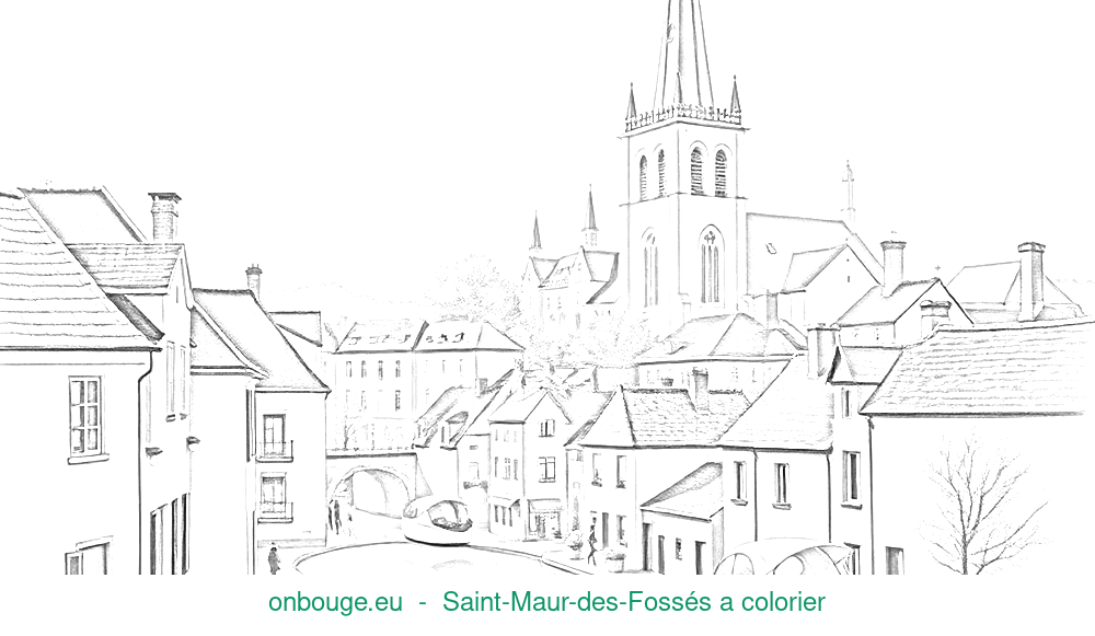 Coloriage de Saint-Maur-des-Fossés