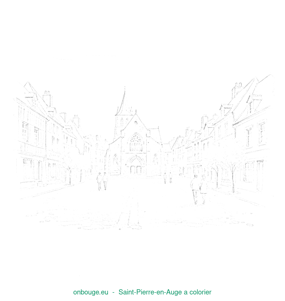 Coloriage de Saint-Pierre-en-Auge