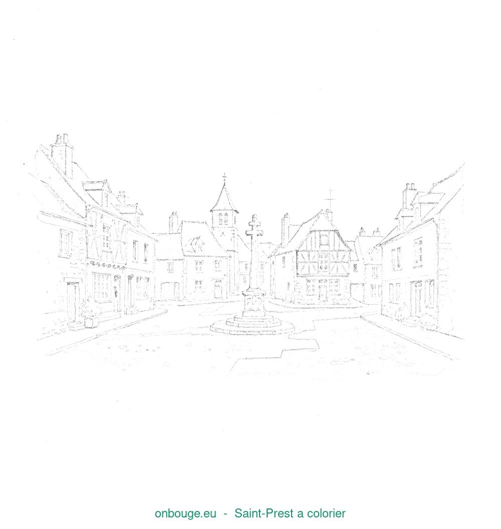 Coloriage de Saint-Prest