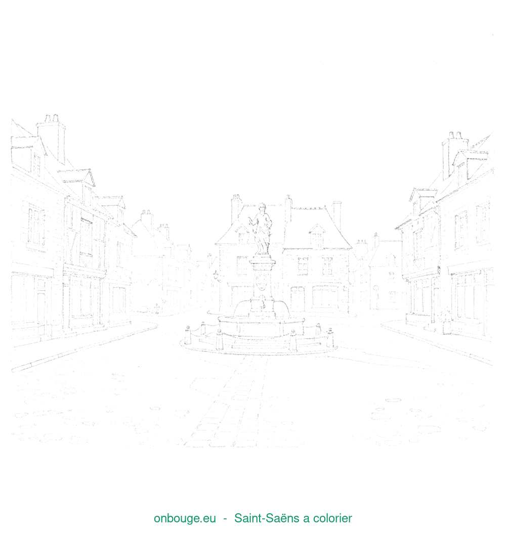 Coloriage de Saint-Saëns