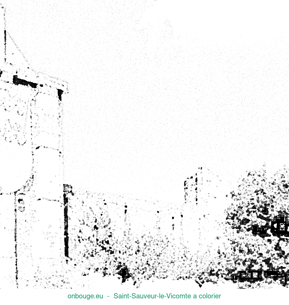 Coloriage de Saint-Sauveur-le-Vicomte