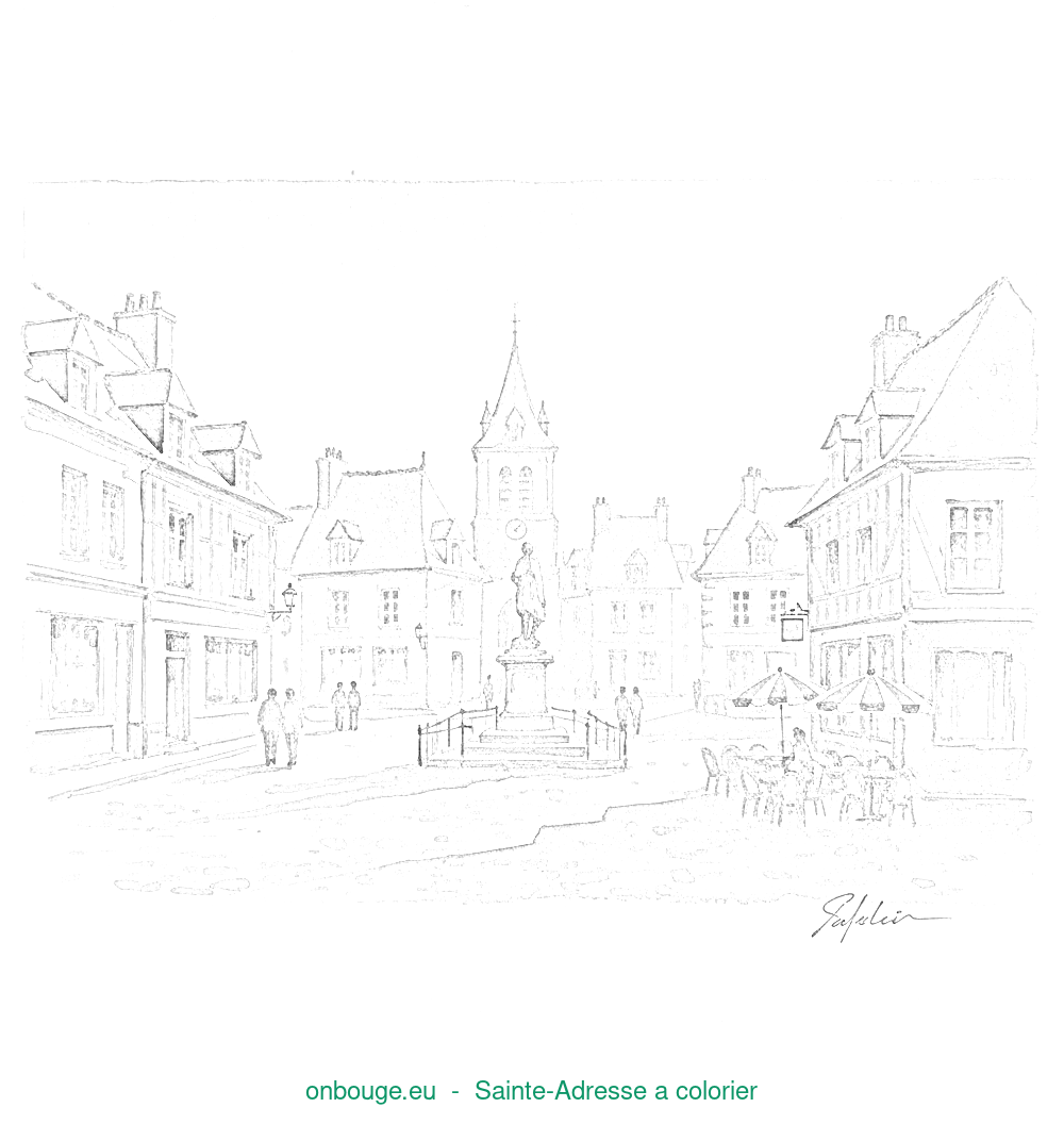 Coloriage de Sainte-Adresse