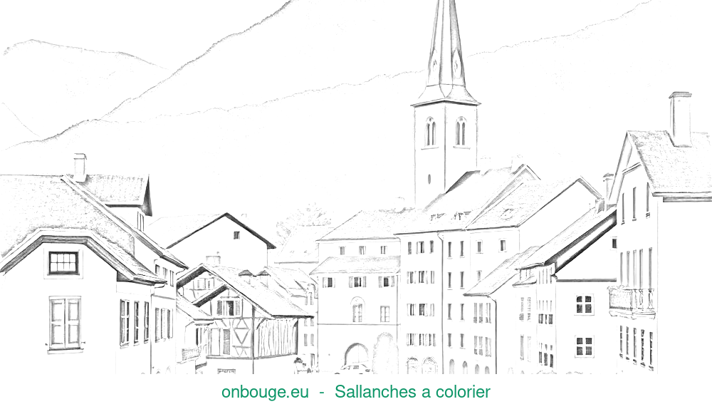 Coloriage de Sallanches