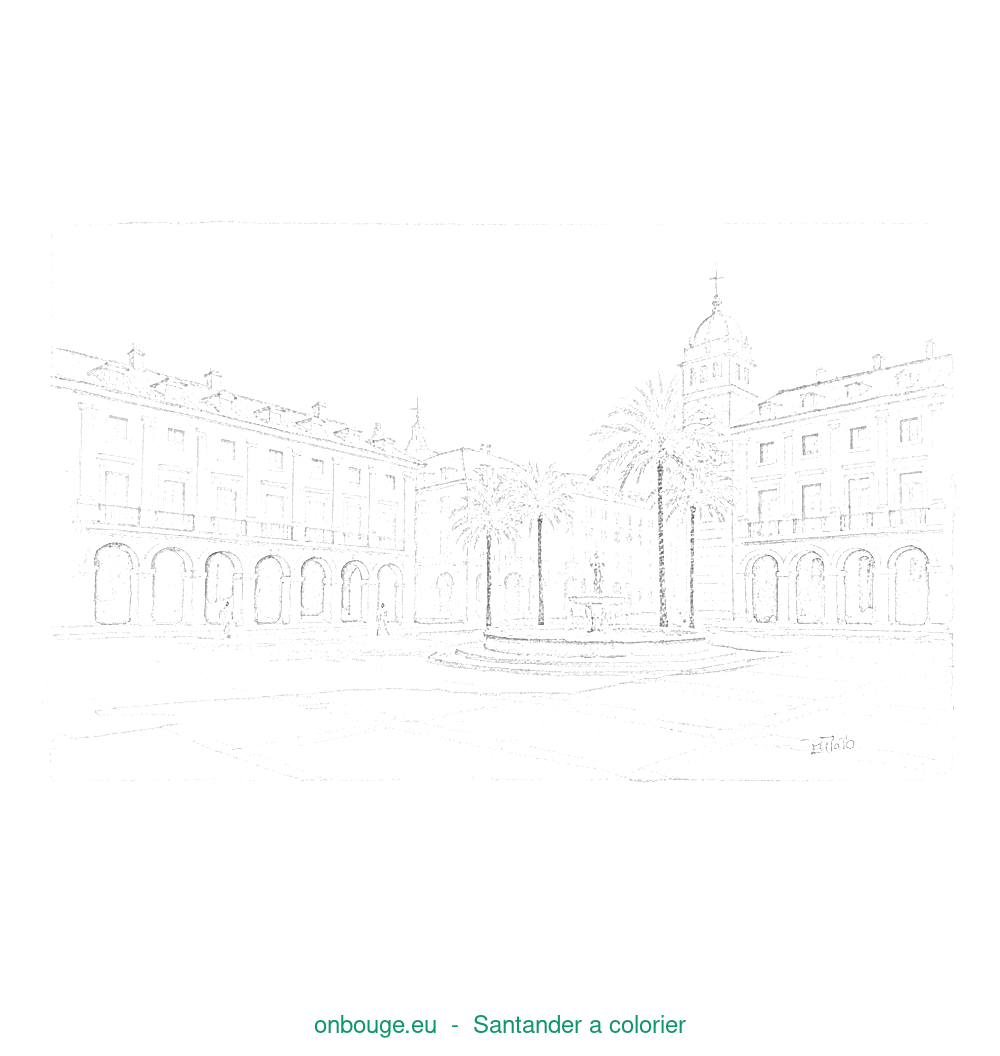 Coloriage de Santander