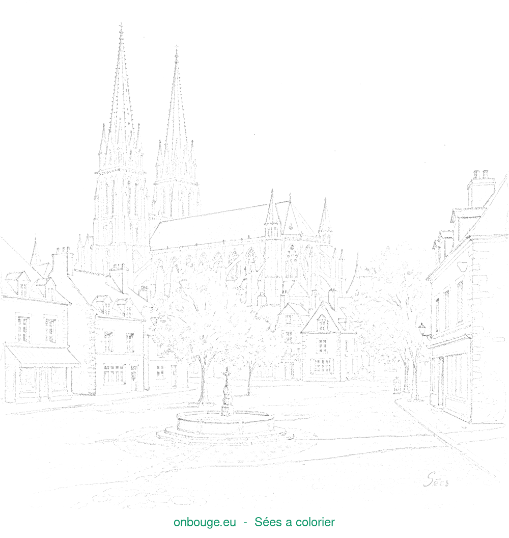 Coloriage de Sées