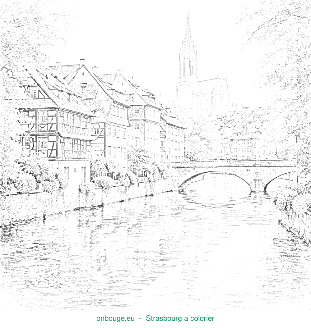 Coloriage de Strasbourg
