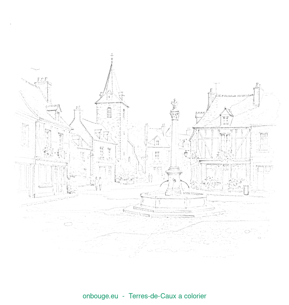 Coloriage de Terres-de-Caux
