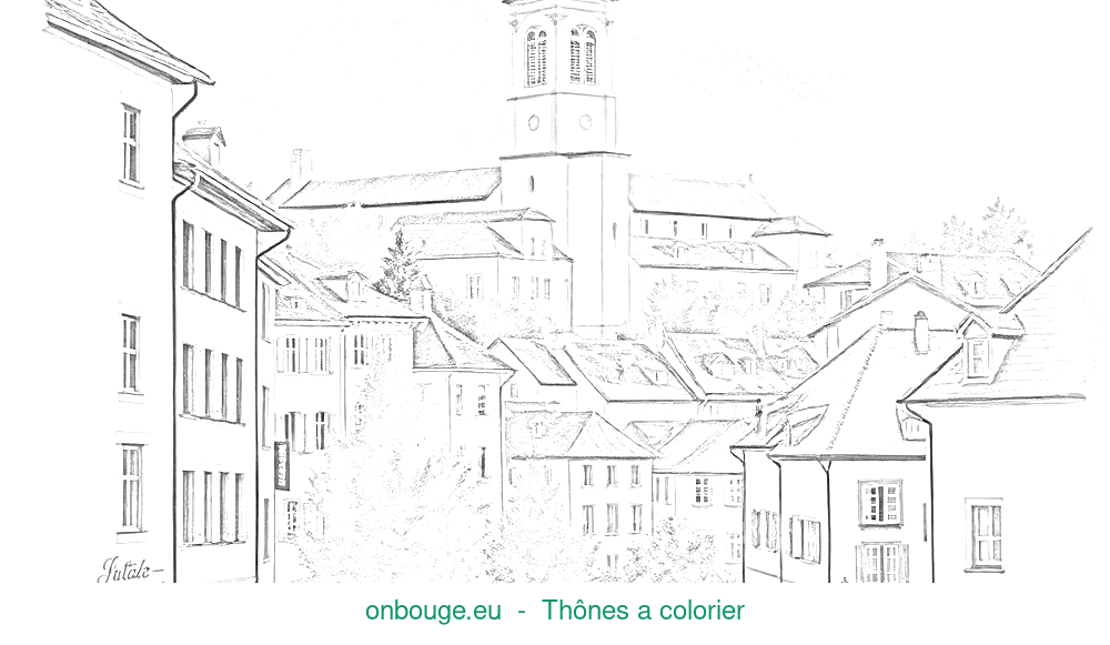 Coloriage de Thônes