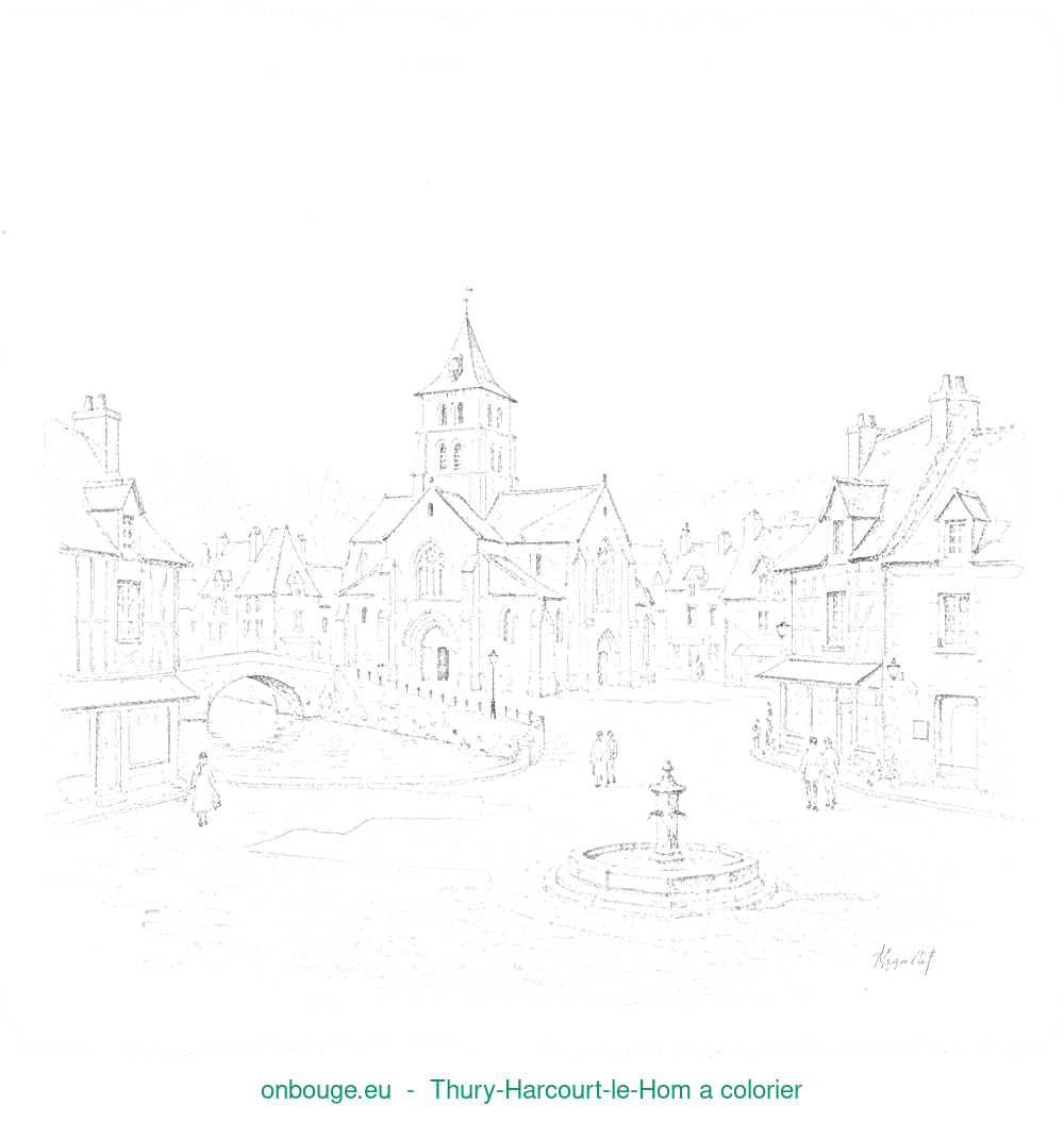 Coloriage de Thury-Harcourt-le-Hom