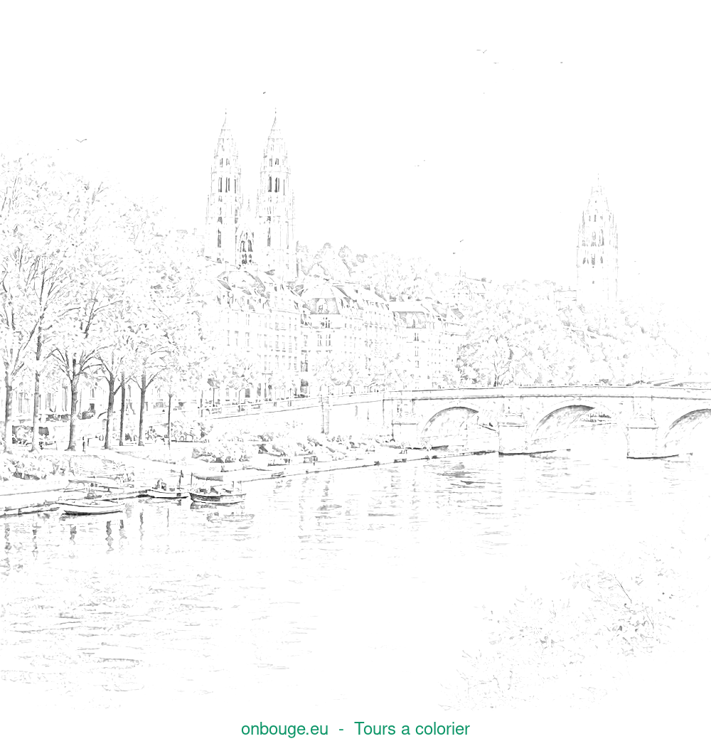 Coloriage de Tours