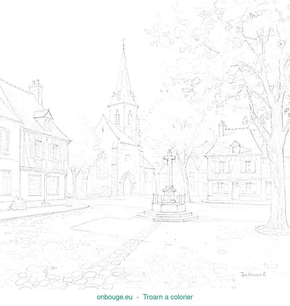 Coloriage de Troarn