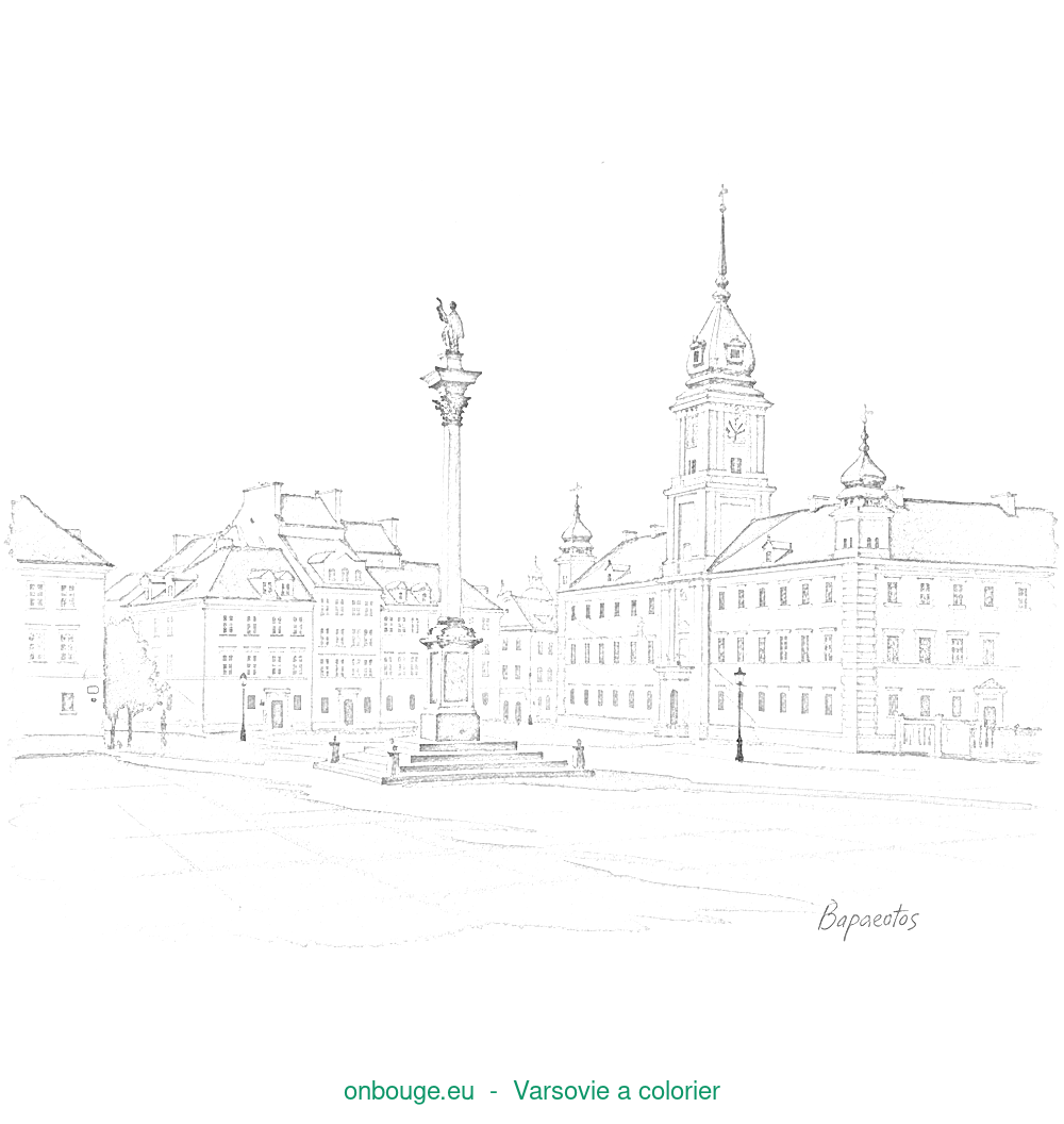 Coloriage de Varsovie