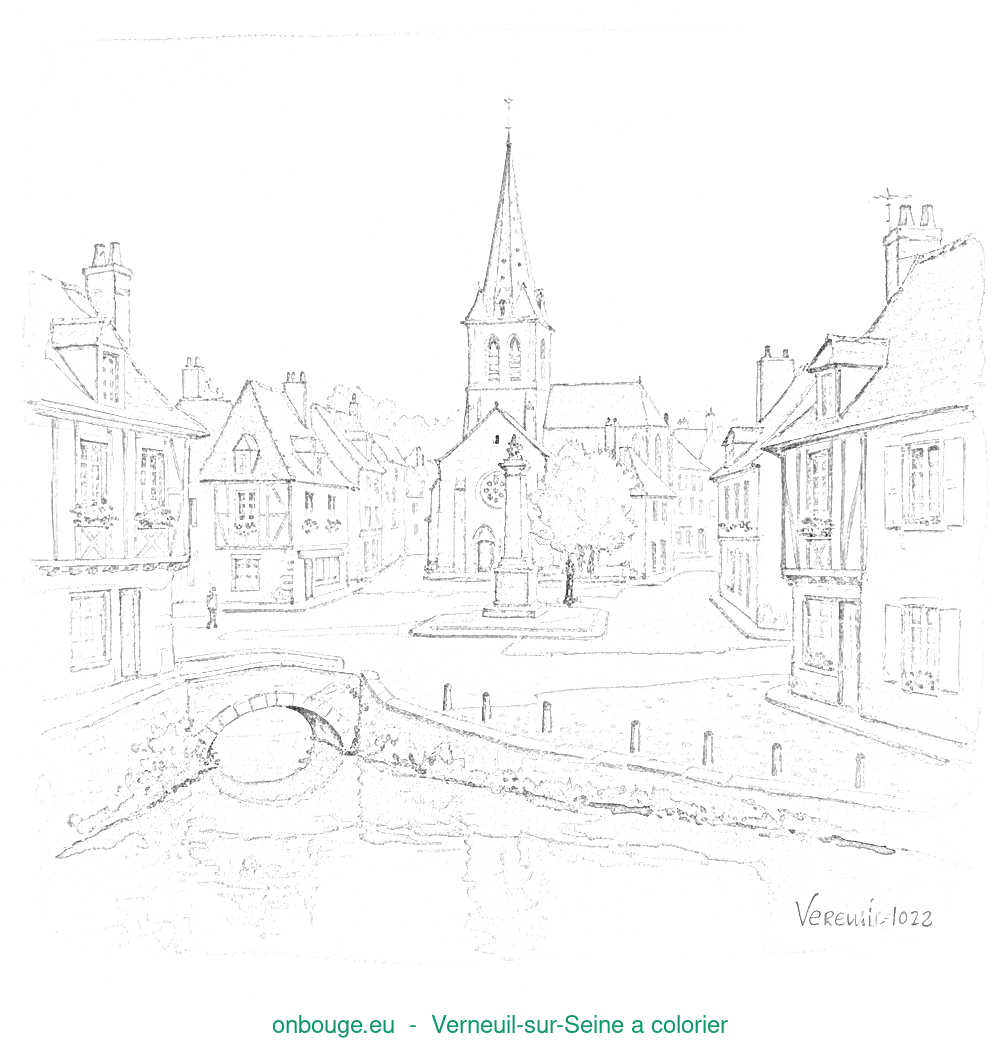 Coloriage de Verneuil-sur-Seine