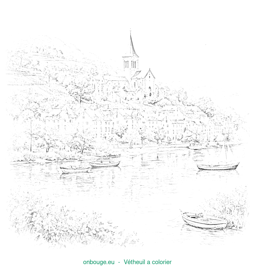 Coloriage de Vétheuil