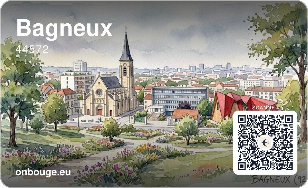 Bagneux — carte OnBouge avec QR code