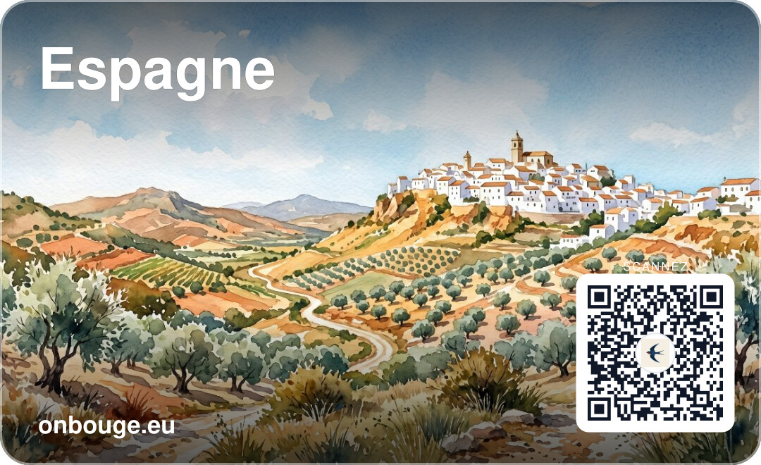 Acuarela de España — carte OnBouge avec QR