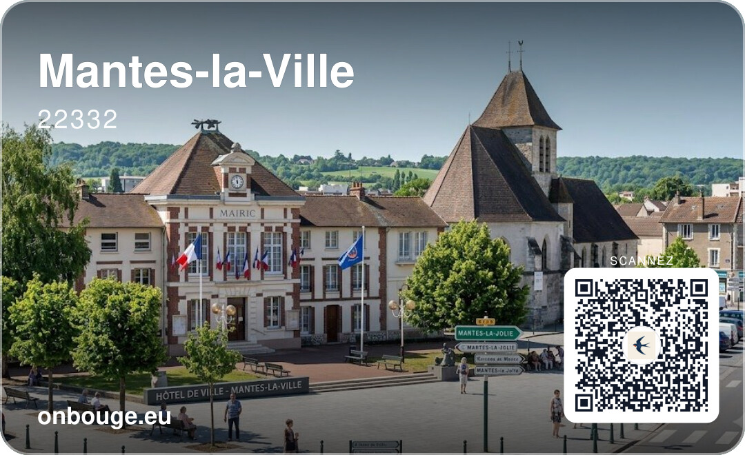 Mantes-la-Ville — carte OnBouge avec QR code