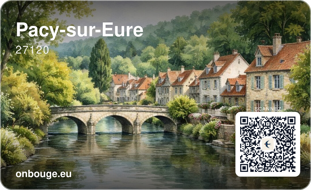 Pacy-sur-Eure — carte OnBouge avec QR code