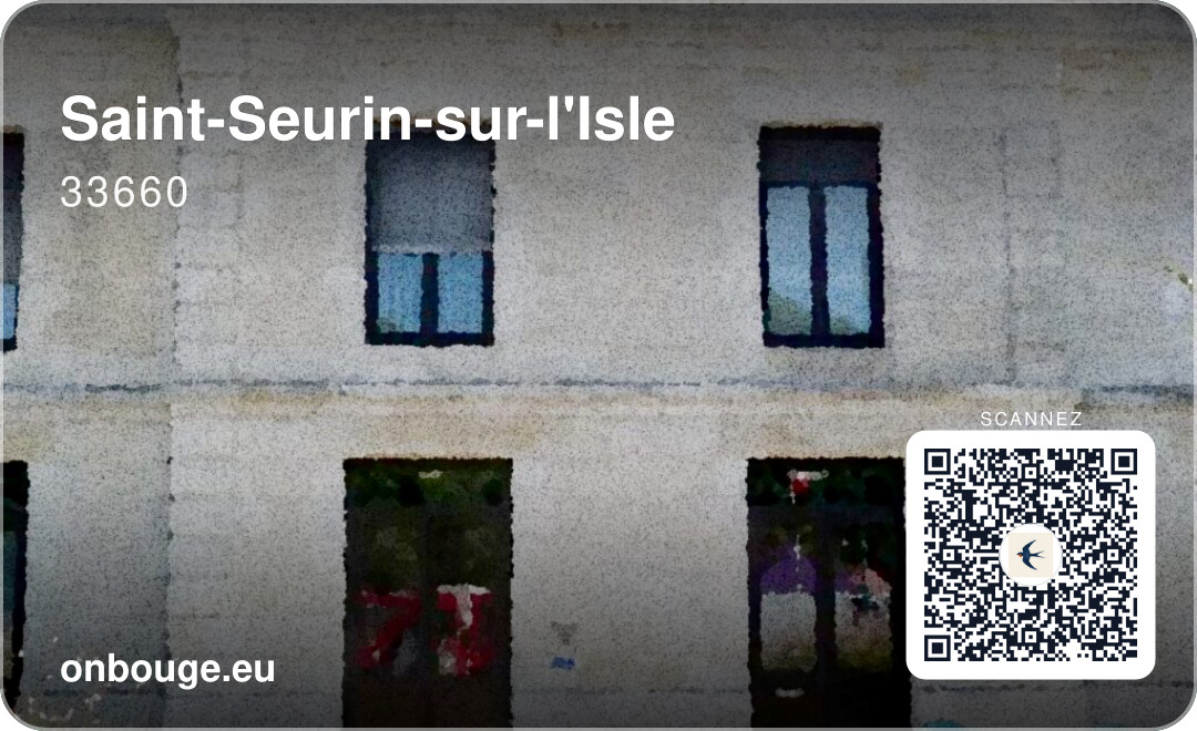 Saint-Seurin-sur-l'Isle — carte OnBouge avec QR code