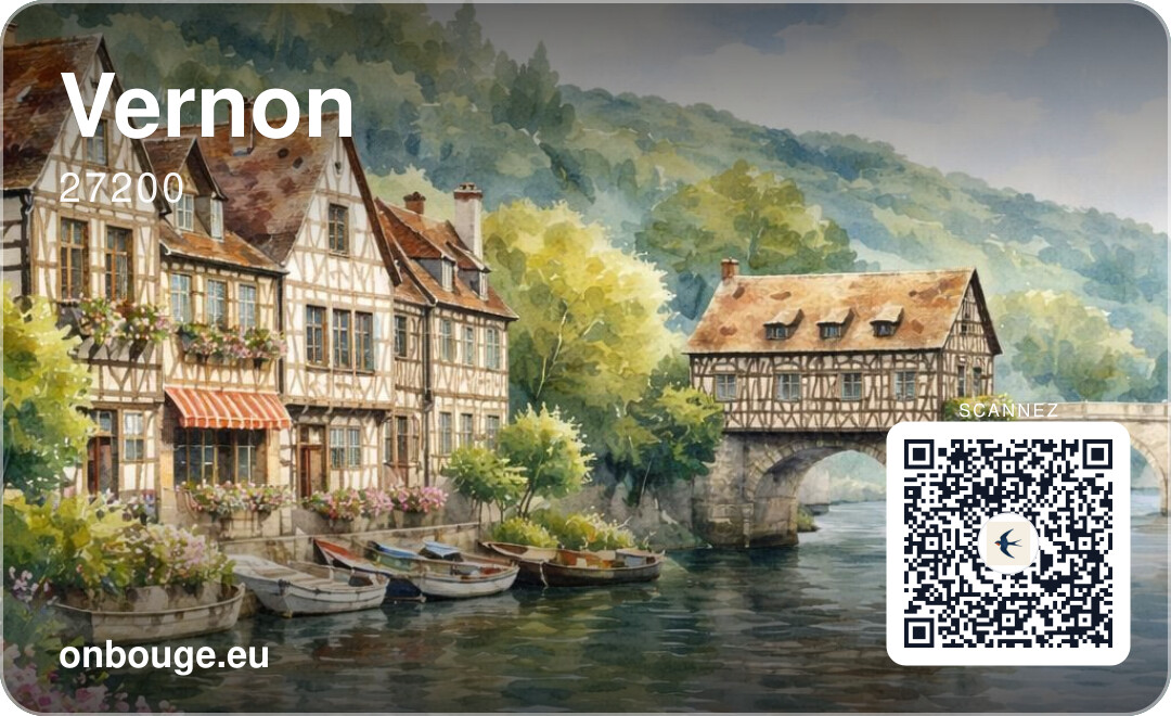 Vernon — carte OnBouge avec QR code