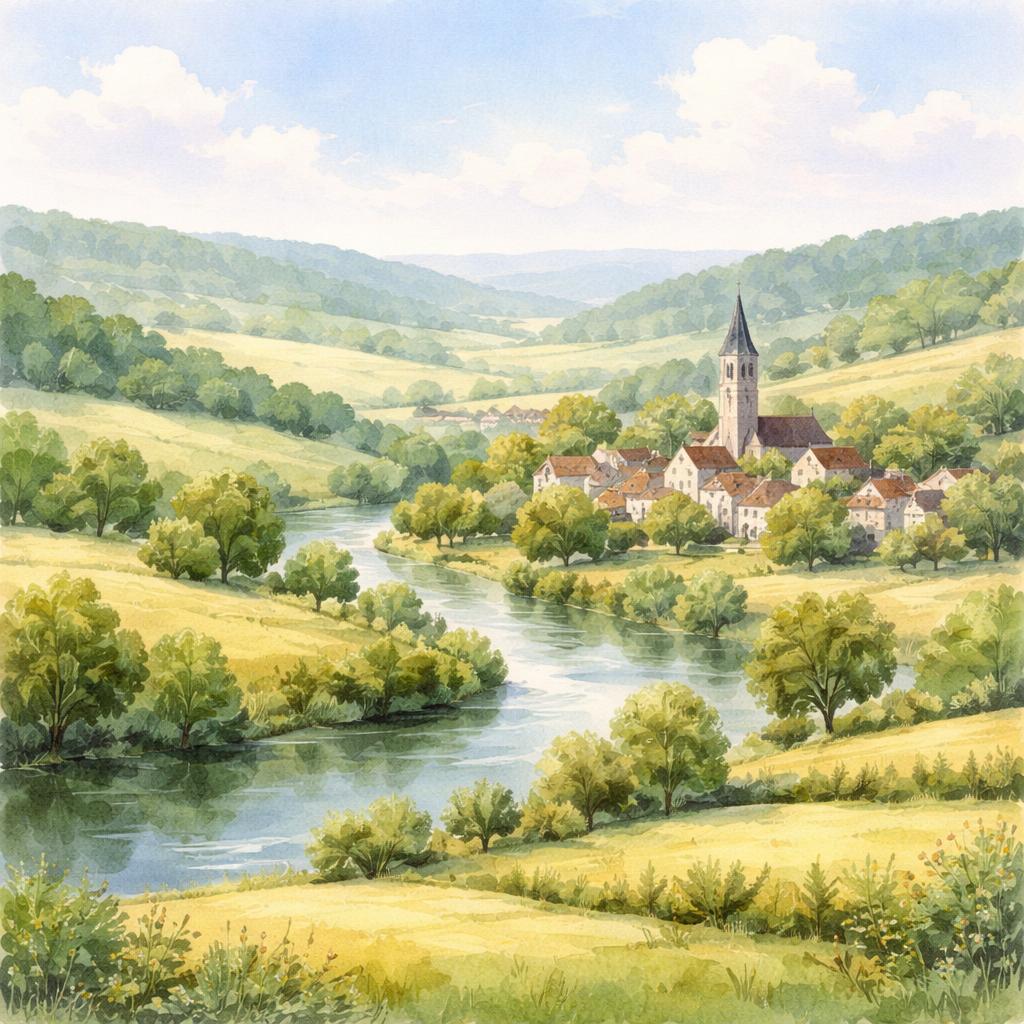 Haute-Marne — illustration départementale (aquarelle de la ville à venir)