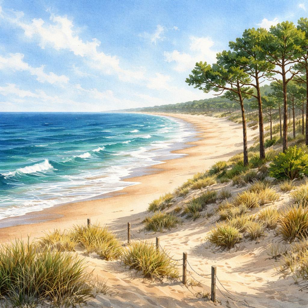 Aquarelle Landes