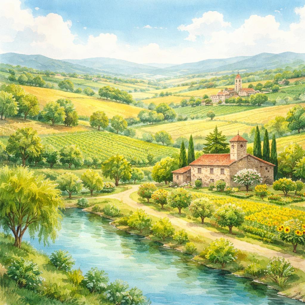 Lot-et-Garonne — illustration départementale (aquarelle de la ville à venir)