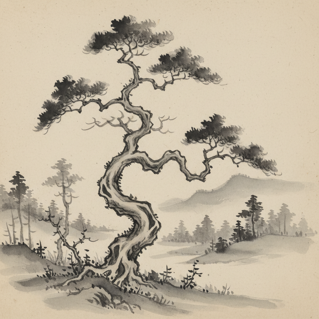Arbre Tordu Foret