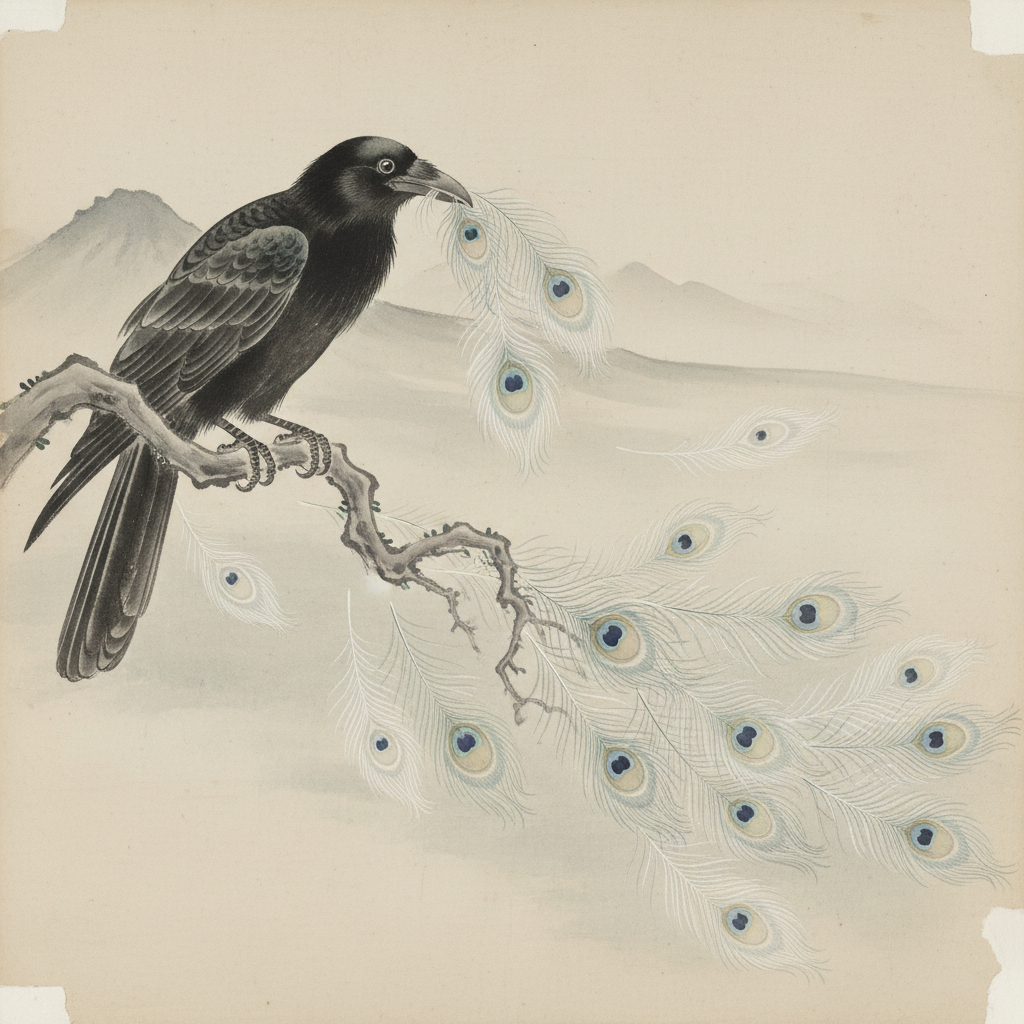 Corbeau Paon
