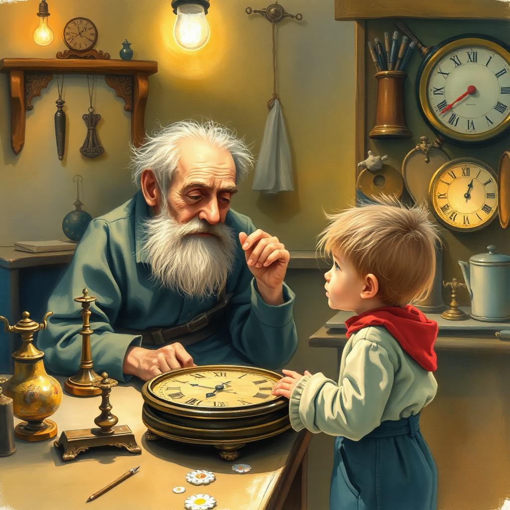 P122 Horloger Enfant Impatient