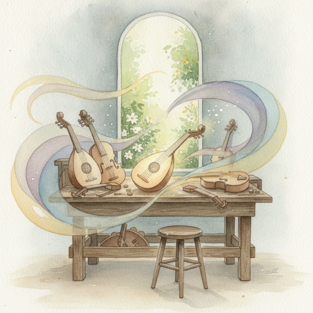 P130 Vieux Luthier Et Le Silence