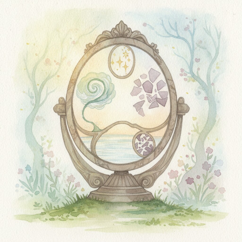 P146 Miroir Des Trois Visages