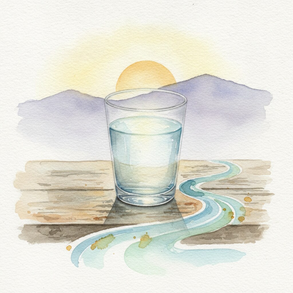 P205 Verre Eau Desert