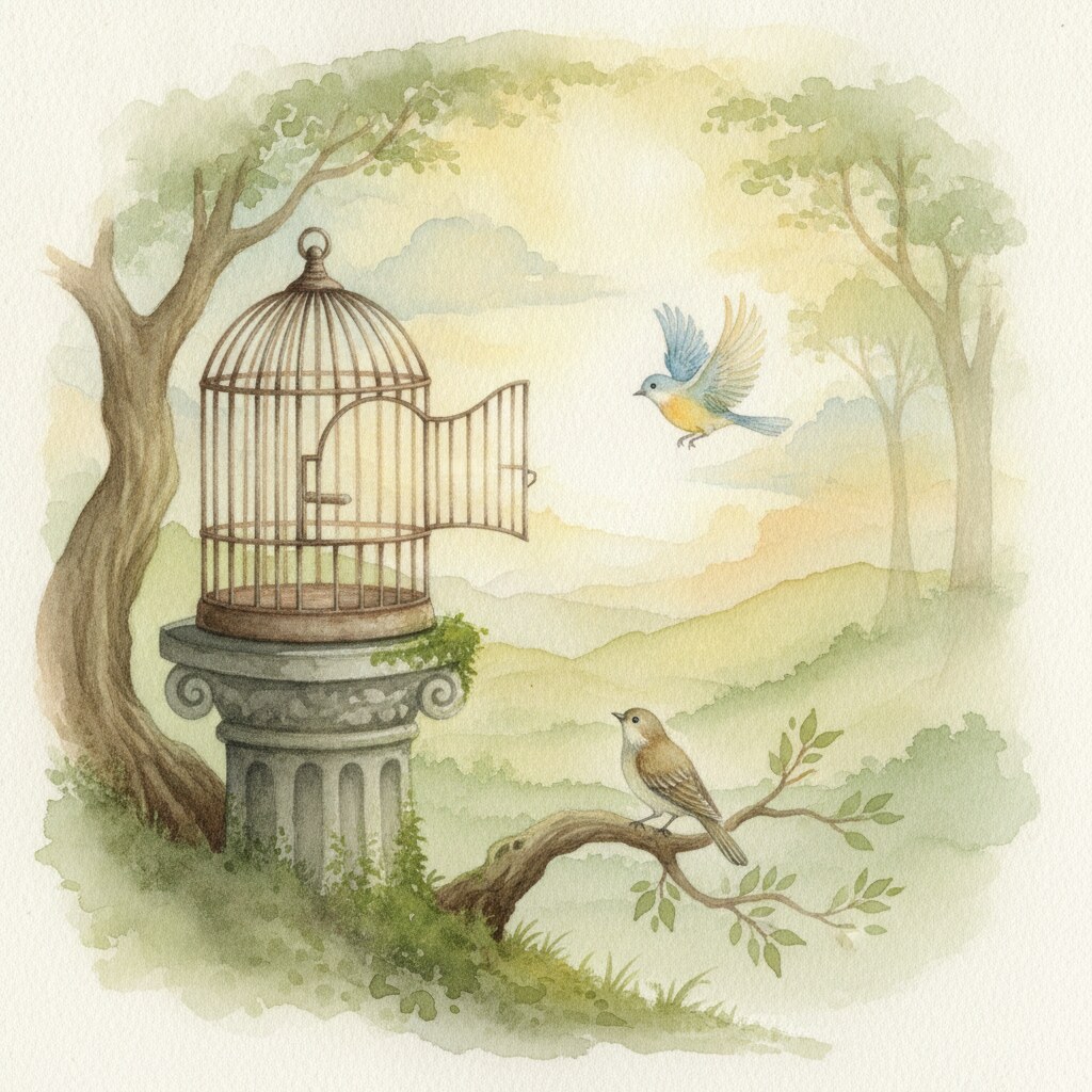 P210 Oiseau Cage Ouverte