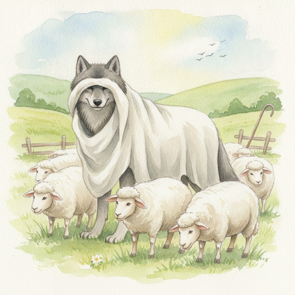 P26 Loup Mouton Peau