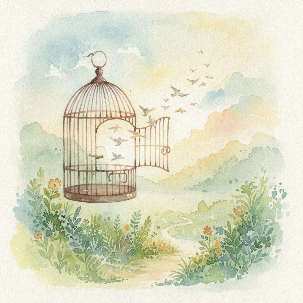 P48 Oiseau Cage Ouverte 2