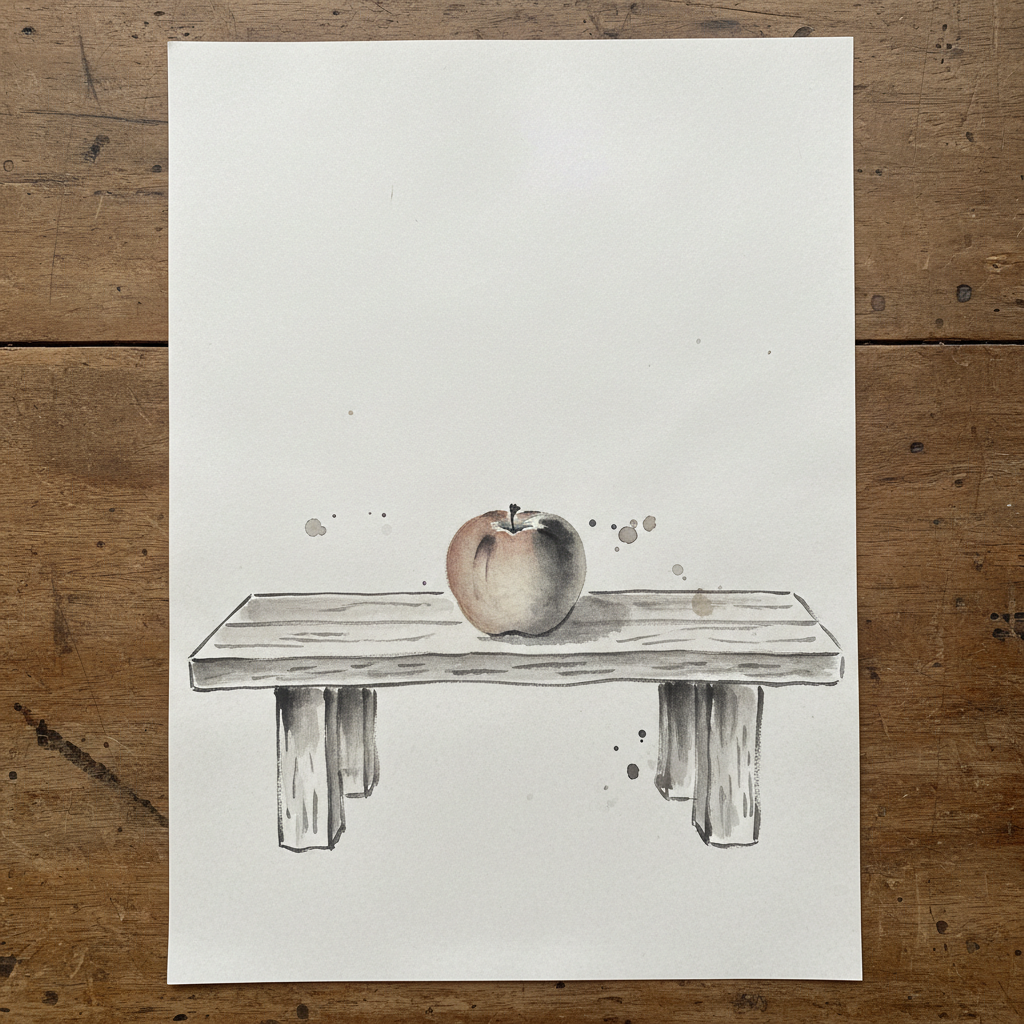 Pomme Sur Le Banc