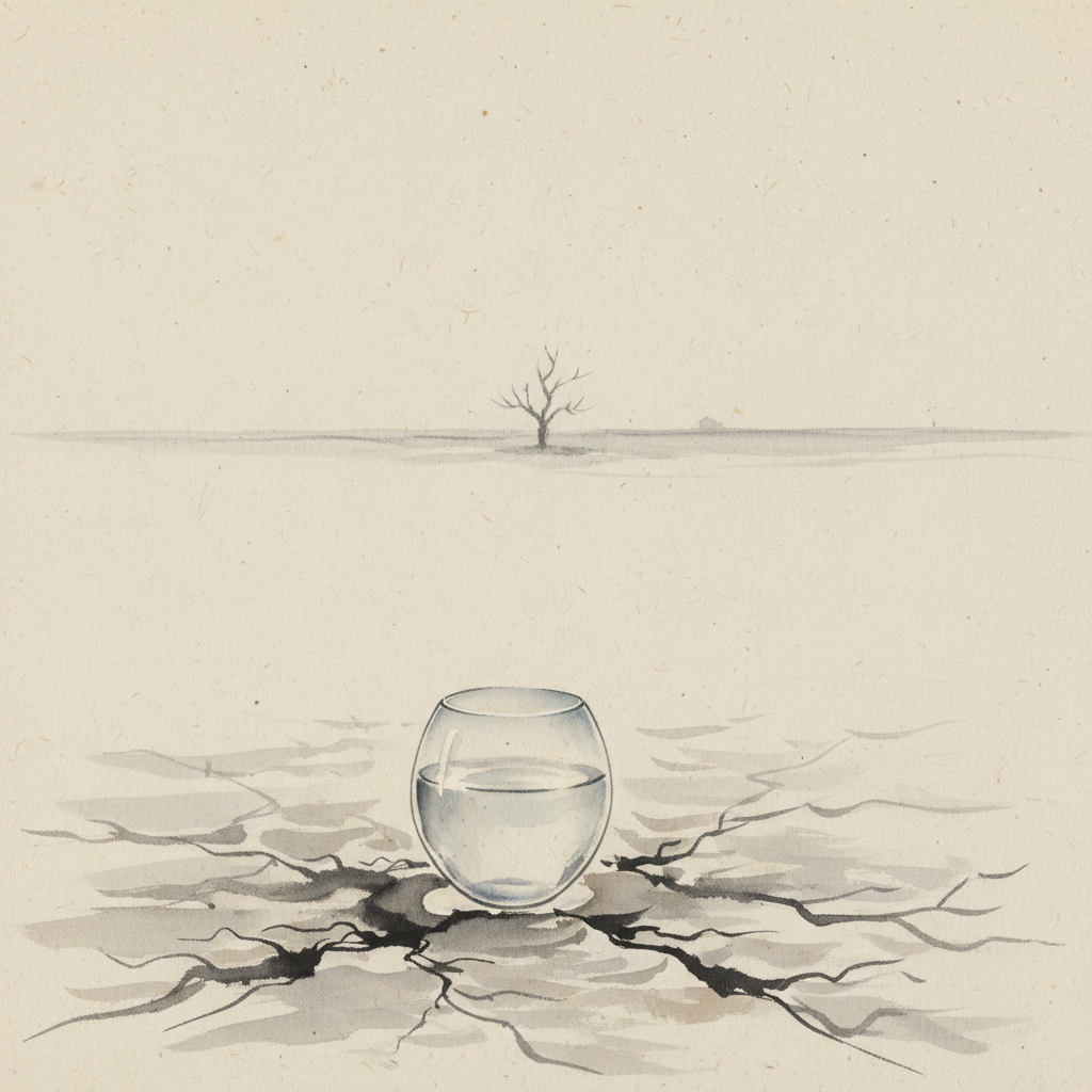 Verre Eau Desert