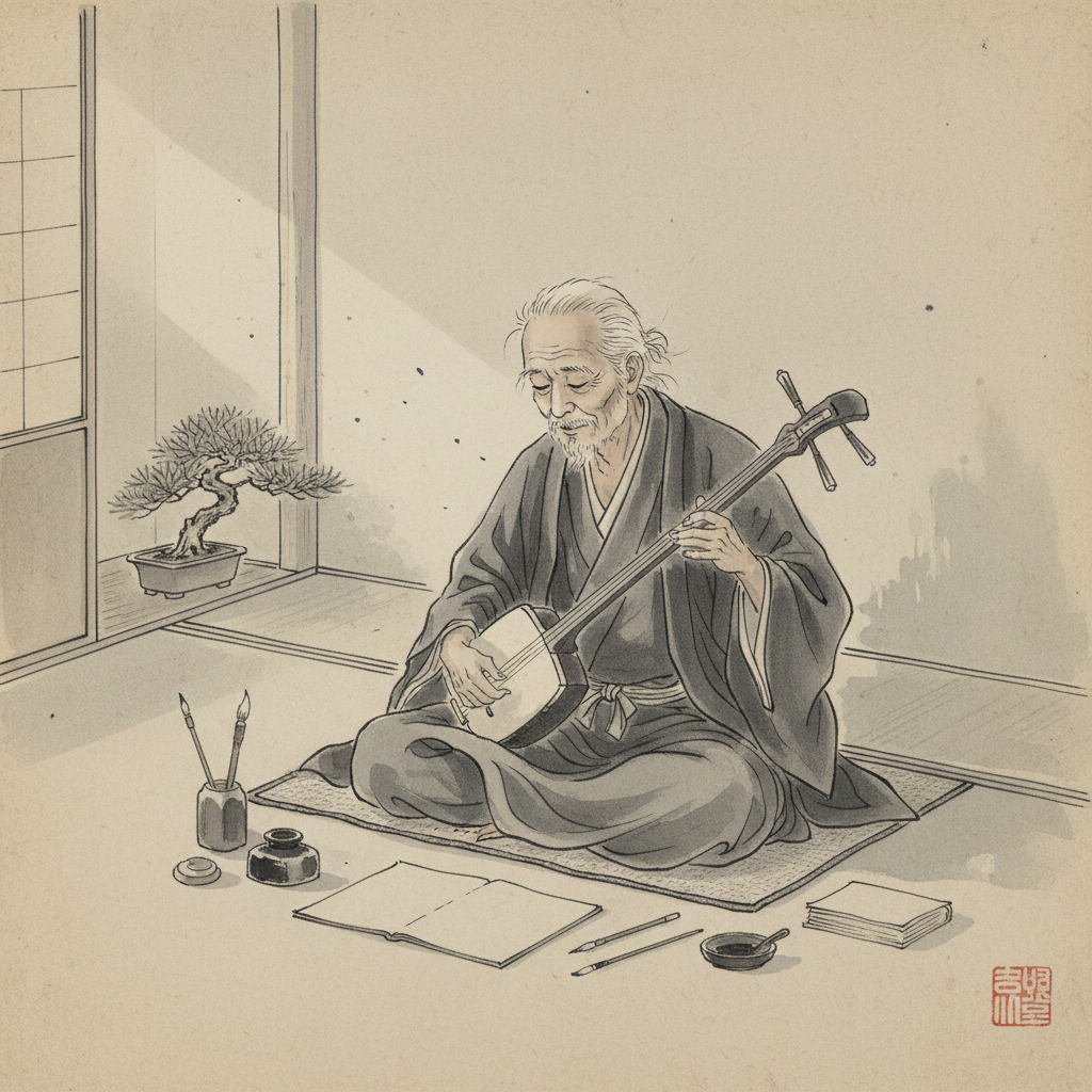 Vieux Luthier Et Le Silence