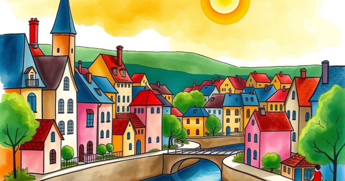 🎨 Chanteloup-les-Vignes imaginada por uma criança